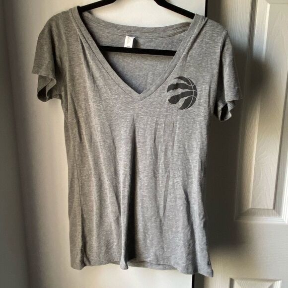 Toronto Raptors Heather V neck short sleeve tee M - Picture 1 of 5